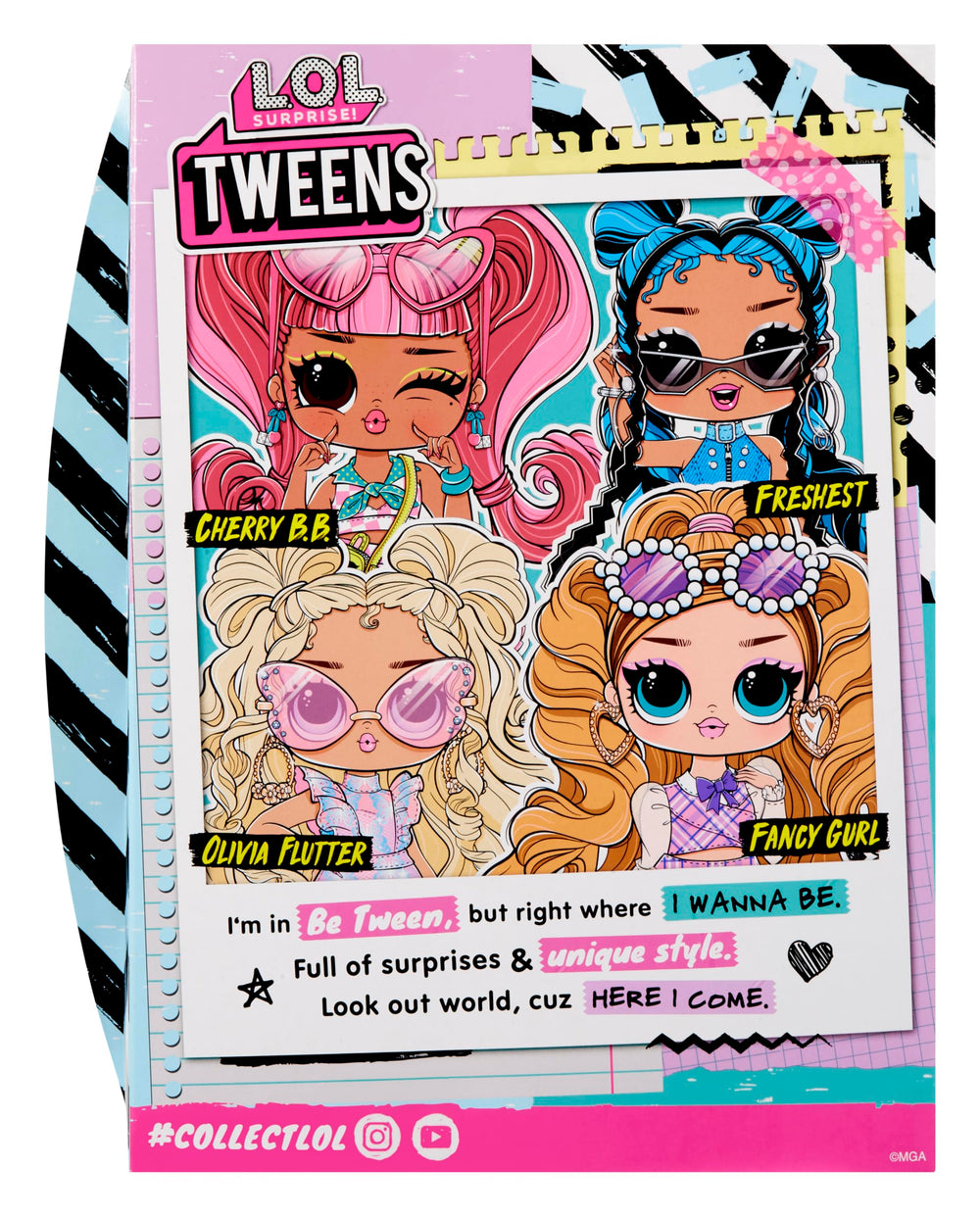 LOL Surprise Tweens fabulous fashions, shoes and accessories display