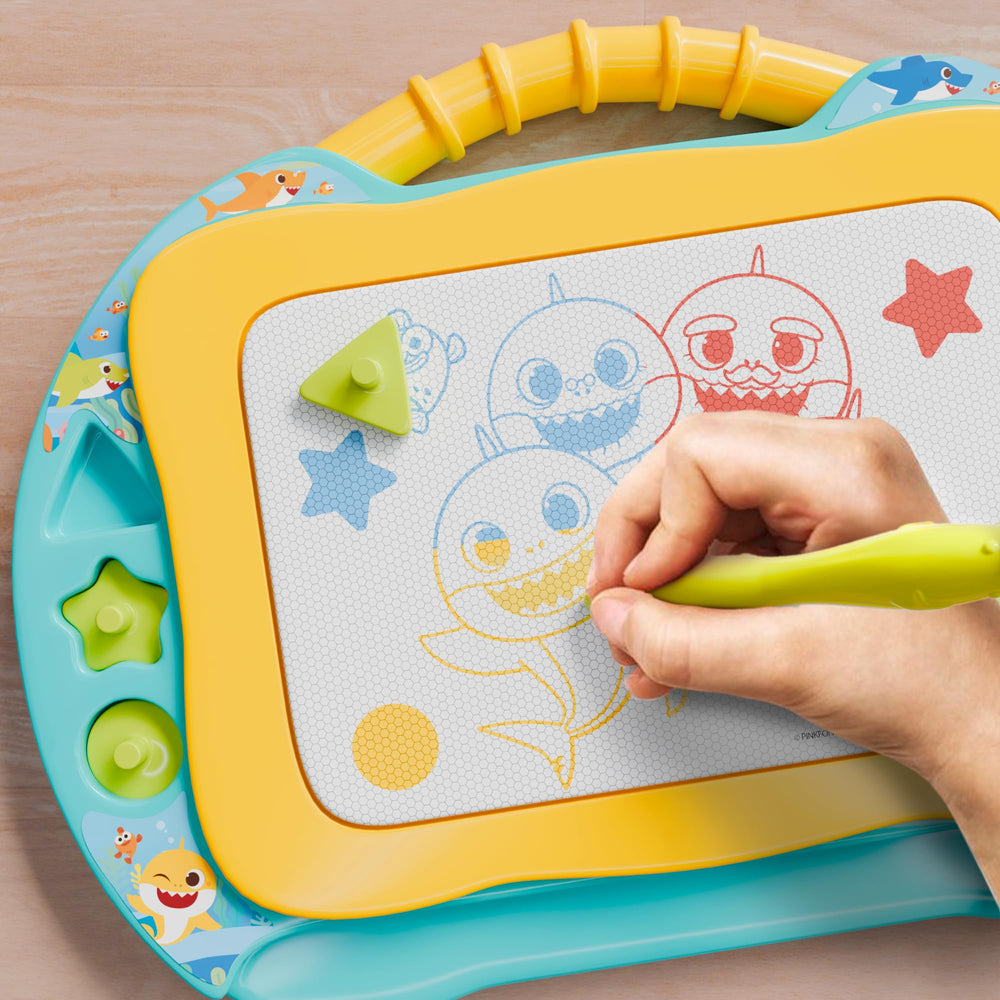 Lollipop Baby Shark board provides a large work area for little artists.
