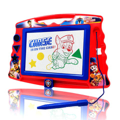 Lollipop Paw Patrol magnetic drawing board blue for mess-free doodling on the go.