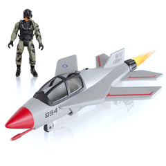 Lollipop Sky Raider jet with pilot for imaginative play