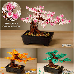 LOMBEE Cherry Blossom Tree kit unboxing reveals elegant Sakura details for display.