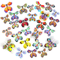 LOMIMOS 40pcs flying butterflies pack for playful party surprises.