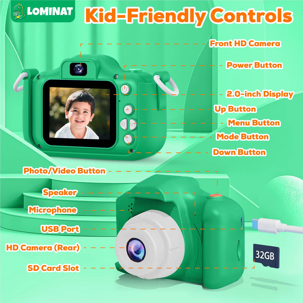 LOMINAT packaging includes camera and accessories for gifting