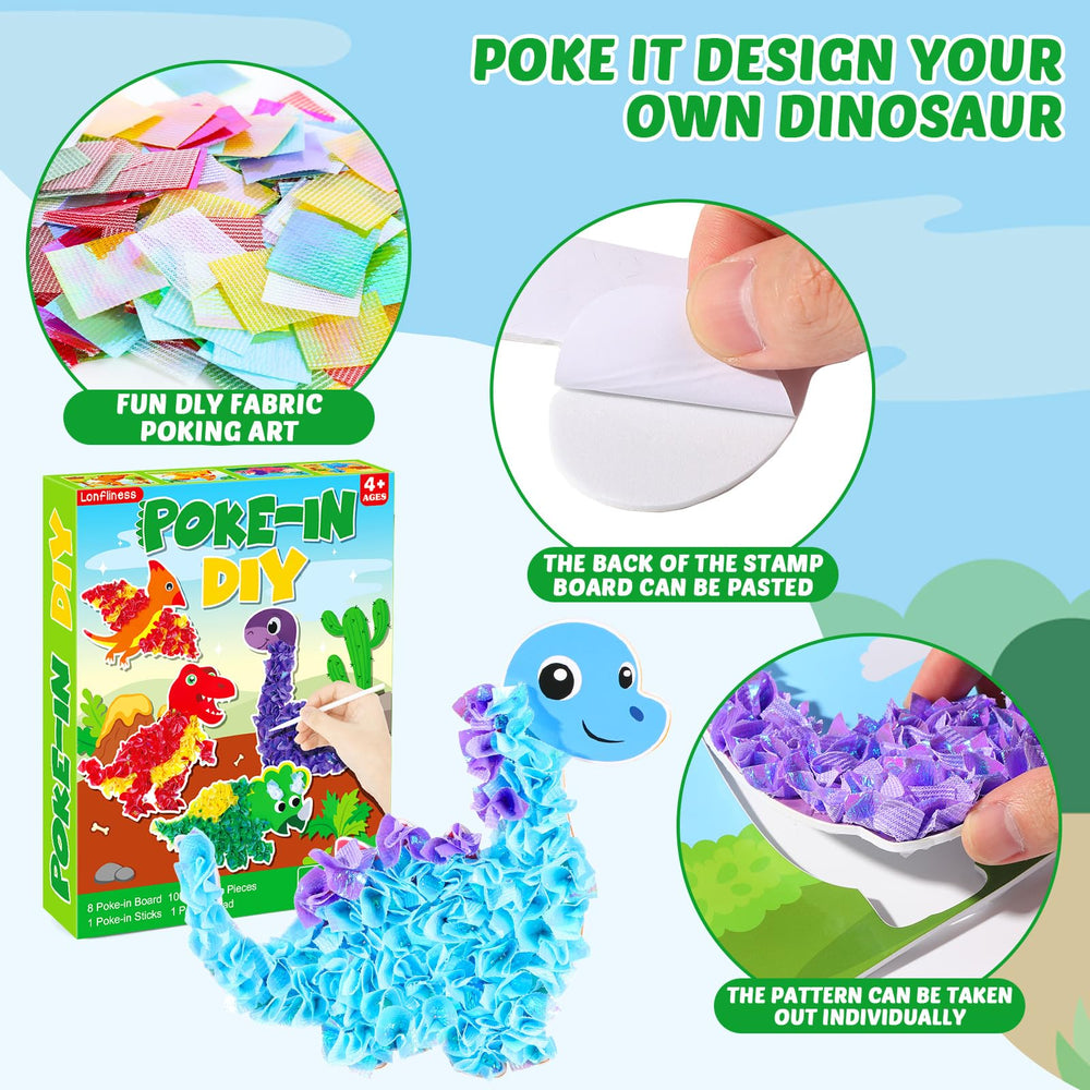 Lonfliness Allosaurus poke-in board supports color-matching and DIY decor.