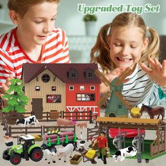 Lonfypeng animal figures include cows, horses, pigs for caring play