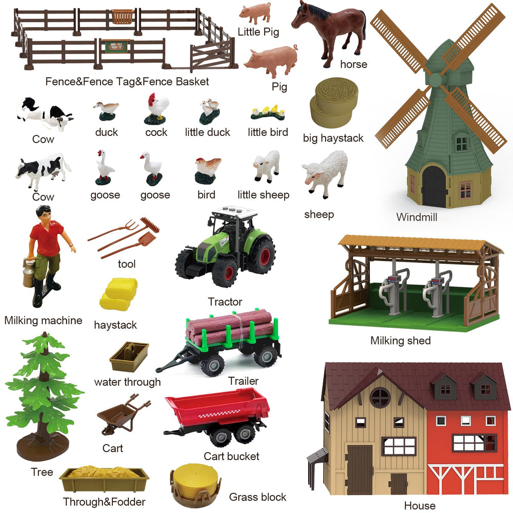 Lonfypeng milking shed playset invites realistic role-play tasks