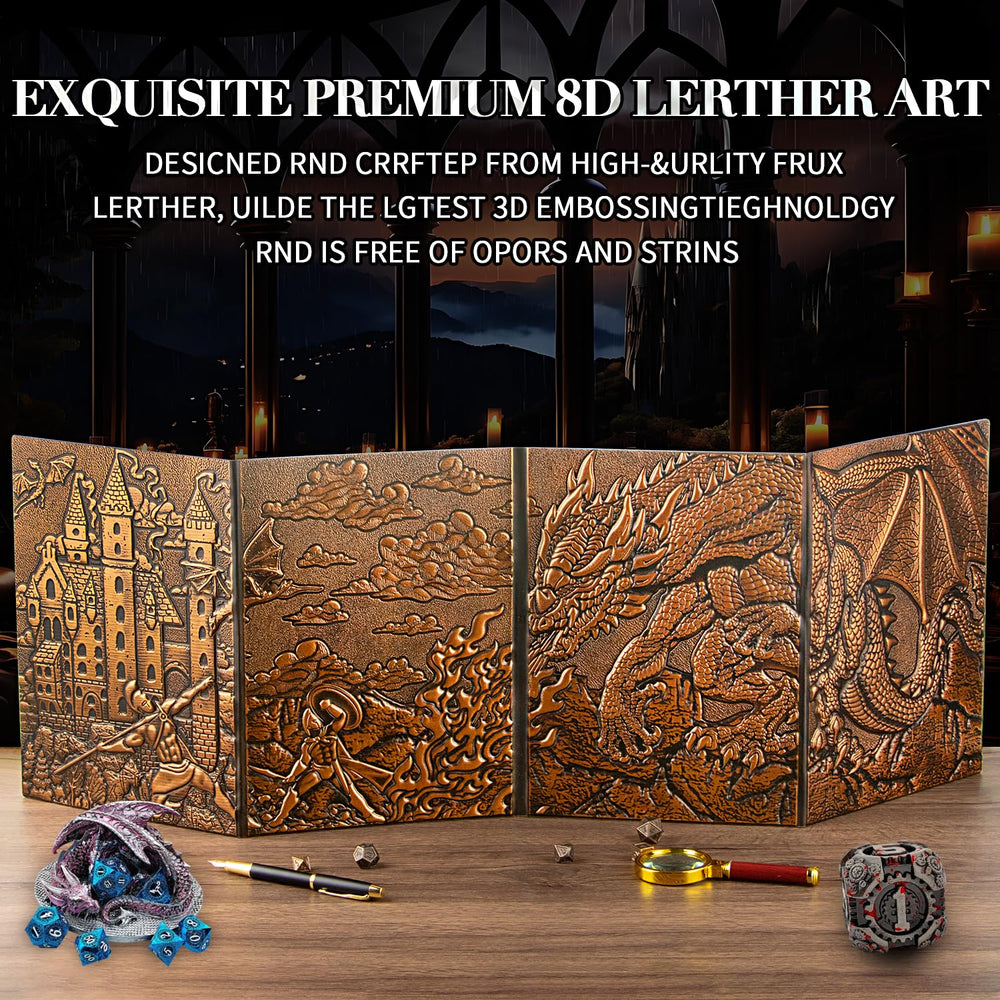 LongLongJin DND Screen embossed artwork creates immersive atmosphere at the table.
