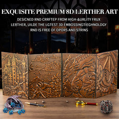 LongLongJin DND Screen embossed artwork creates immersive atmosphere at the table.