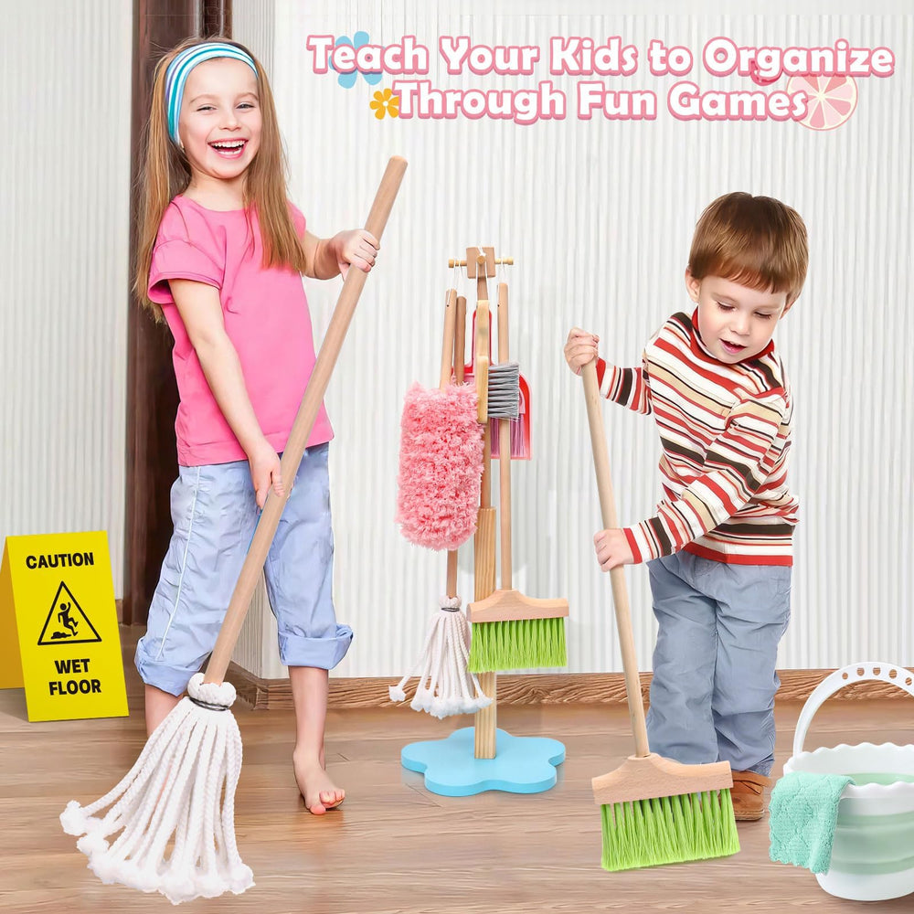Lonico hand brush encourages fine motor skills through playful dusting.