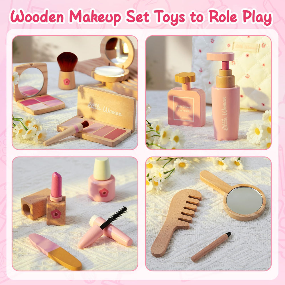 Lonico wooden makeup kit eye shadow tray for colorful imagination
