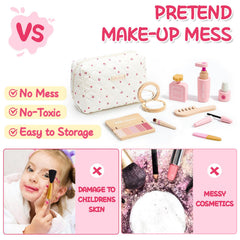 Lonico wooden makeup kit mascara tube for playful glam moments