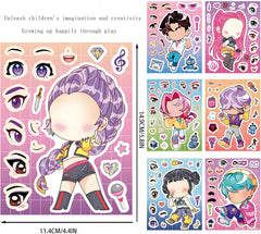 Lonvichtt K-pop Demon Hunters 32-pack stickers ideal for laptops and water bottles.