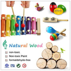 LOOIKOOS toddler maracas toy for energetic dance and motor skill practice.
