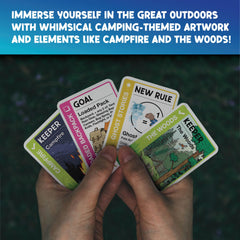S'mores artwork highlights cozy moments during a Fluxx session.