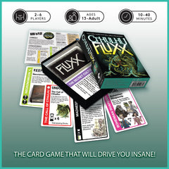 Looney Labs Cthulhu Fluxx card art shows eerie Lovecraft-inspired visuals