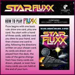 Looney Labs Star Fluxx new characters card with evolving play