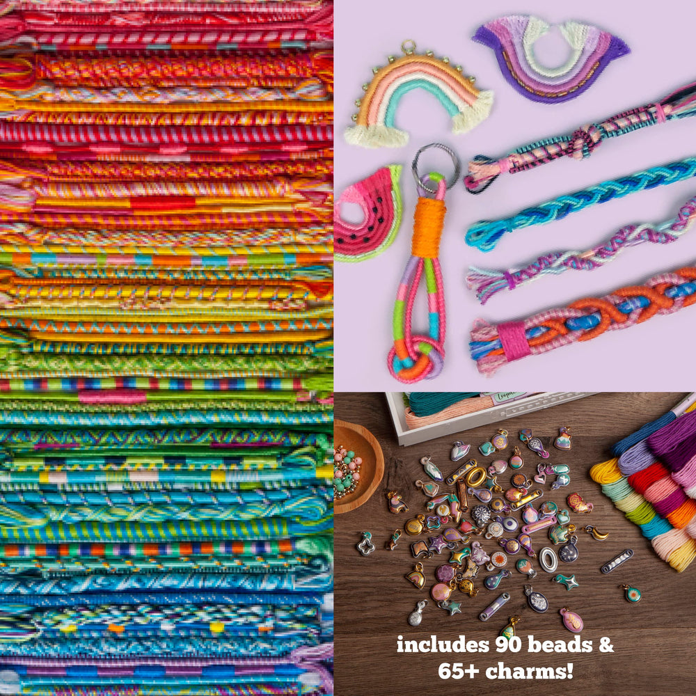 Loopdedoo Deluxe charm beads pack adds sparkle to personalized designs.