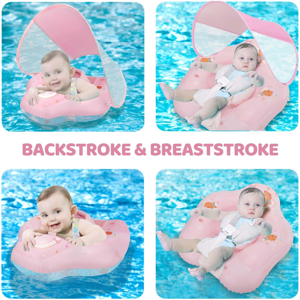 LOOWARTS adjustable straps secure the baby comfortably in place.
