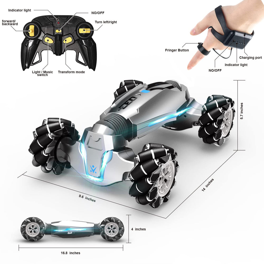 LOOZIX gesture remote control setup shows easy beginner-to-advanced play