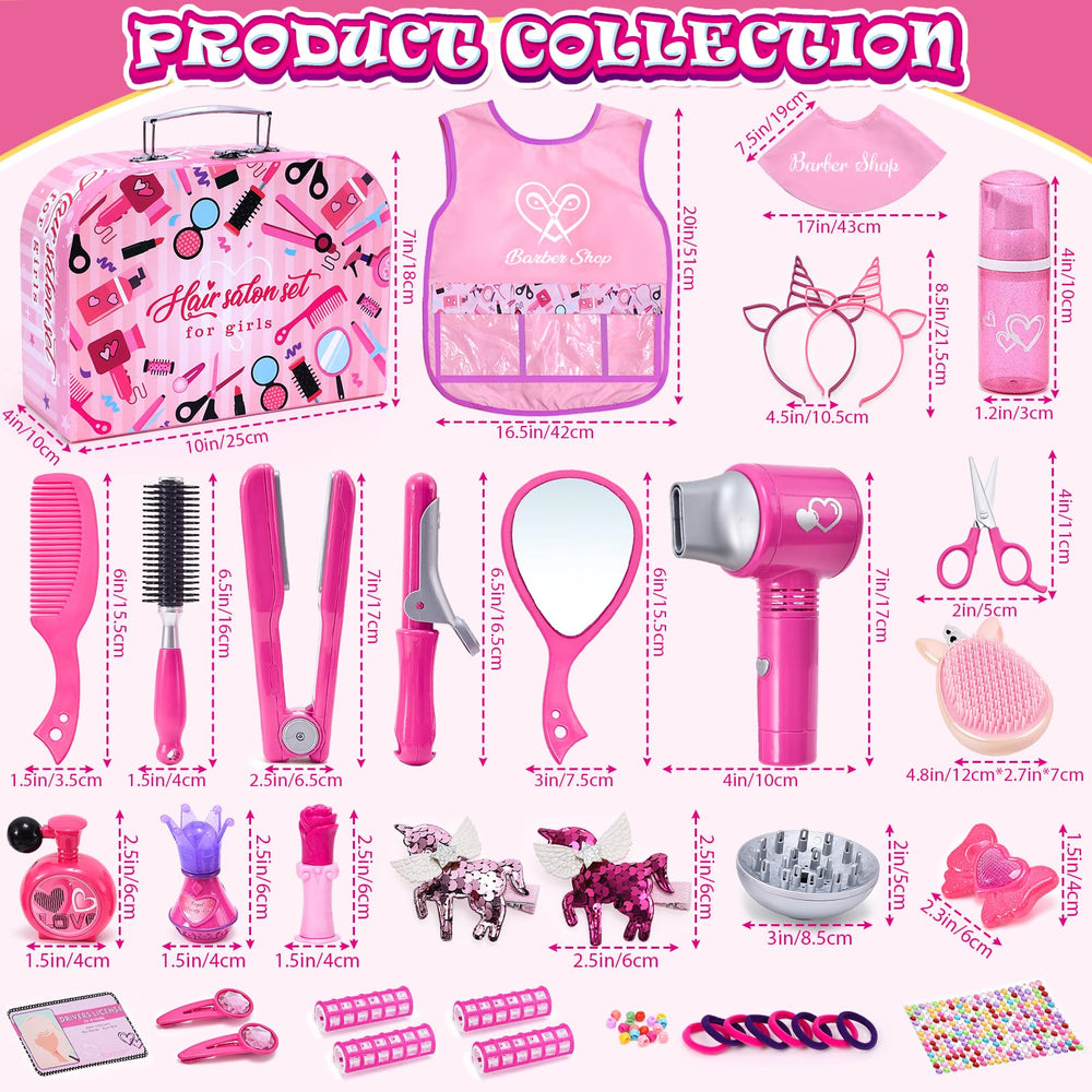 Lorfancy realistic hair dryer heads offering diverse styling options.