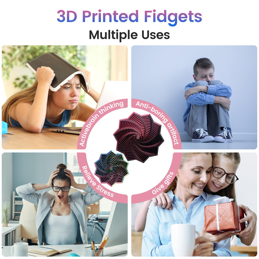 Losaria whirling spiral star in vibrant colors for tactile play.