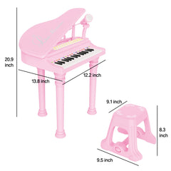 Losbenco Kids Piano Keyboard Toy stool included for comfortable seated play