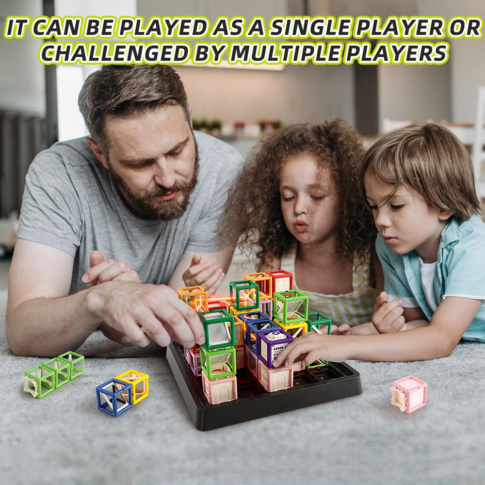 Losbenco Laser Reasoning Family Challenge supports collaborative learning during game night.