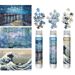 LOSFPVR Starry Night mini puzzle with vibrant sky, ideal for relaxing activity