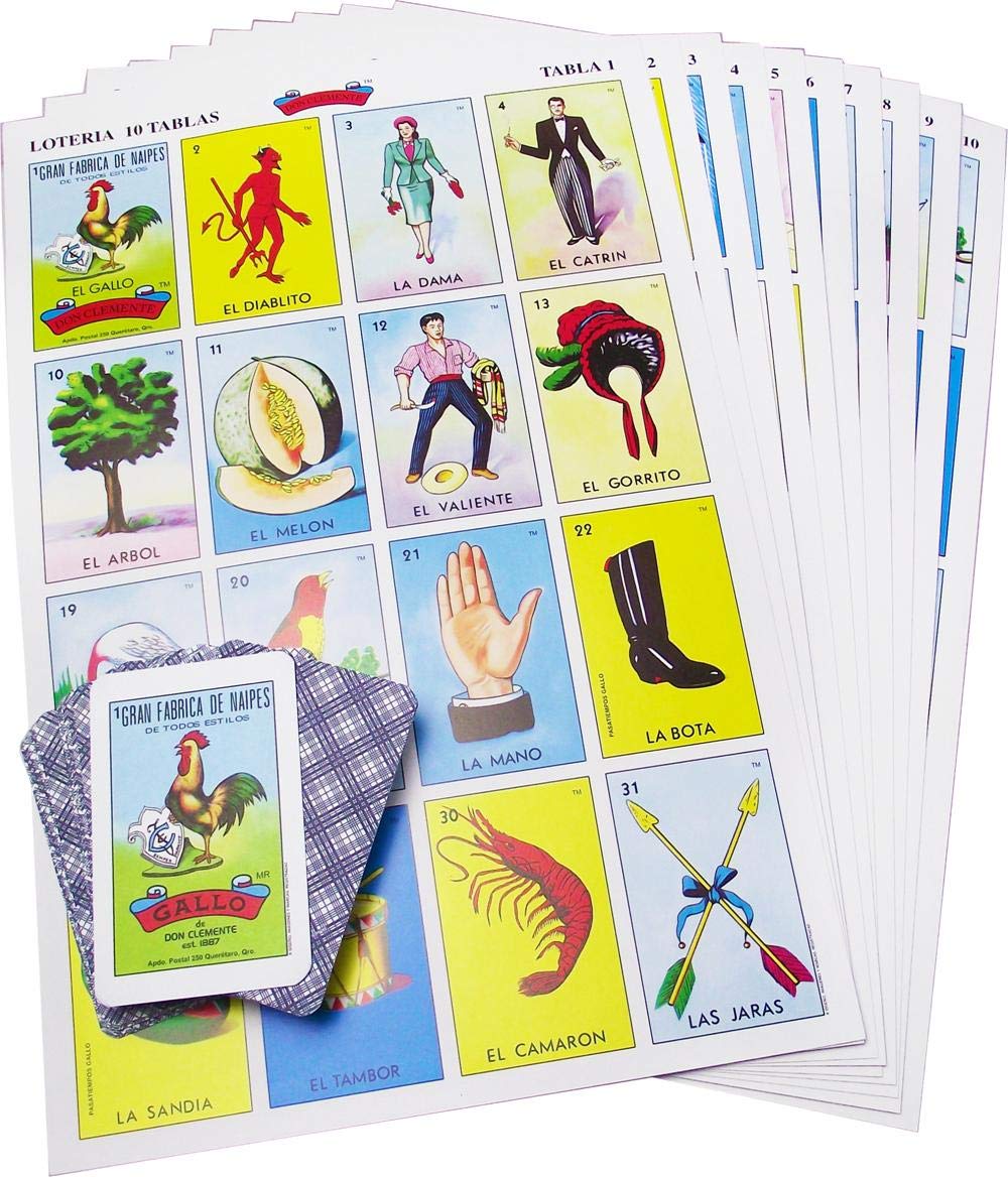 Loteria by Don Clemente: colorful boards for vibrant family game nights.