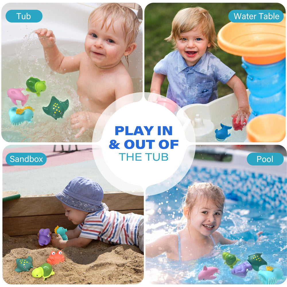 LotFancy dolphin bath toy vivid colors easy to grip