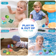 LotFancy dolphin bath toy vivid colors easy to grip