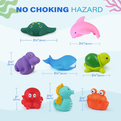 LotFancy manta ray bath toy vibrant and easy to clean