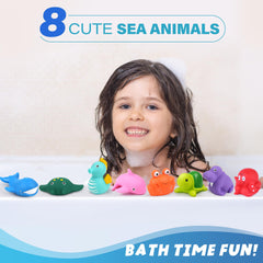 LotFancy octopus bath toy with soft texture for imaginative play