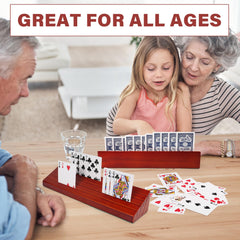 LotFancy in-use during Canasta or Poker for hands-free gameplay.