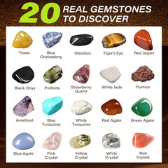 LotFancy Gemstones: twenty real gems for tactile discovery and color study