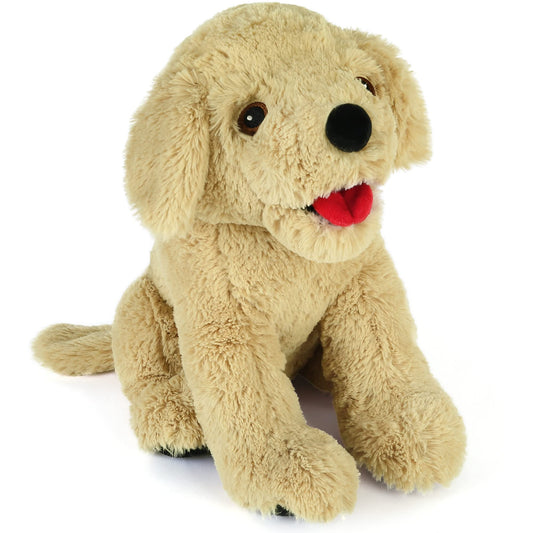 LotFancy golden retriever plush of 12-inch size for hugs and bedtime comfort