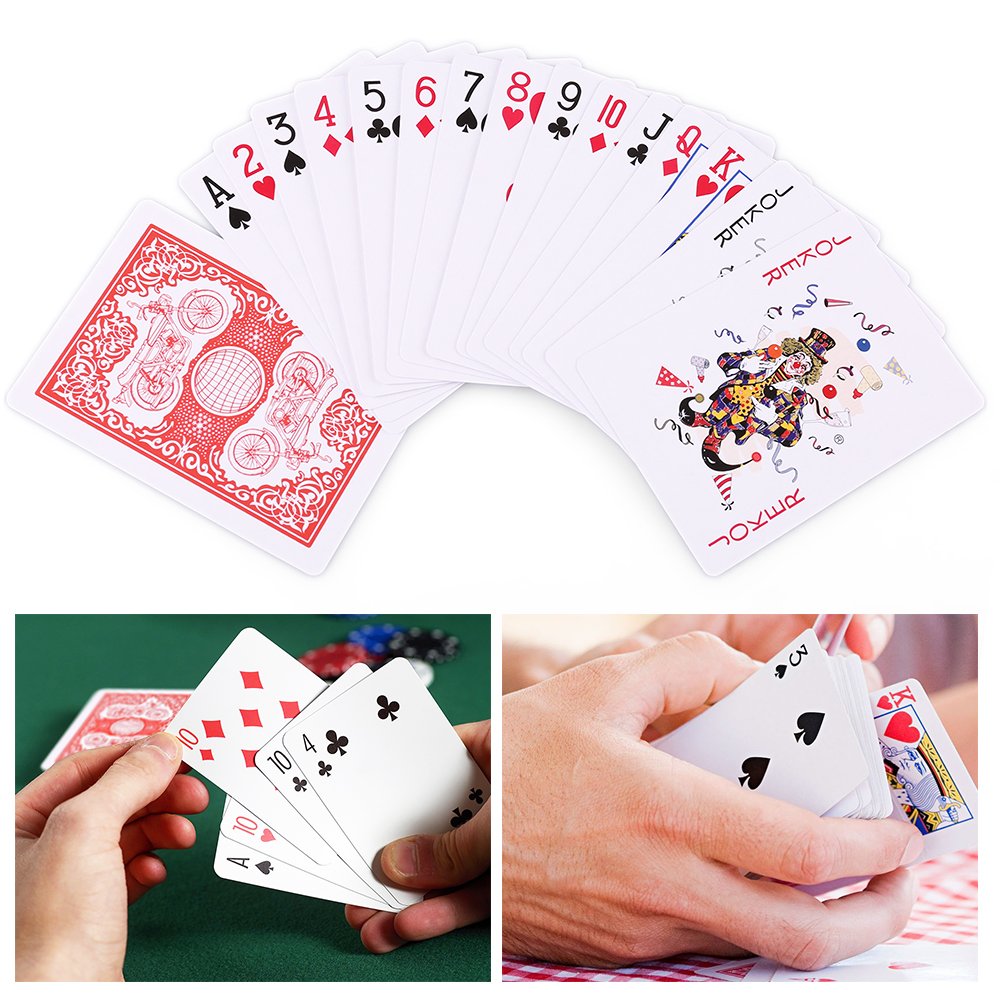 LotFancy plastic-coated cards offer durability and a smooth feel for extended sessions.