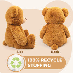 LotFancy teddy bear as bedroom decor adding warm touch
