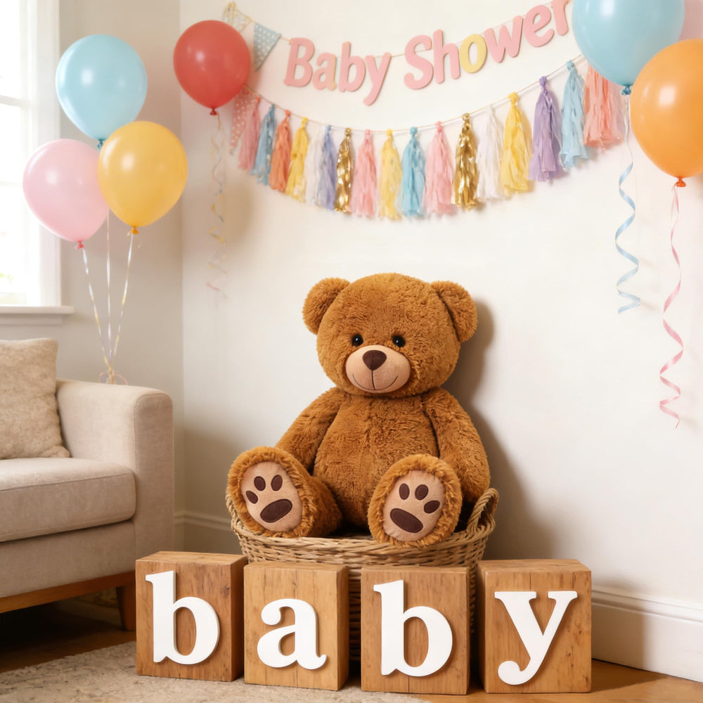Soft plush material of LotFancy teddy bear for easy care