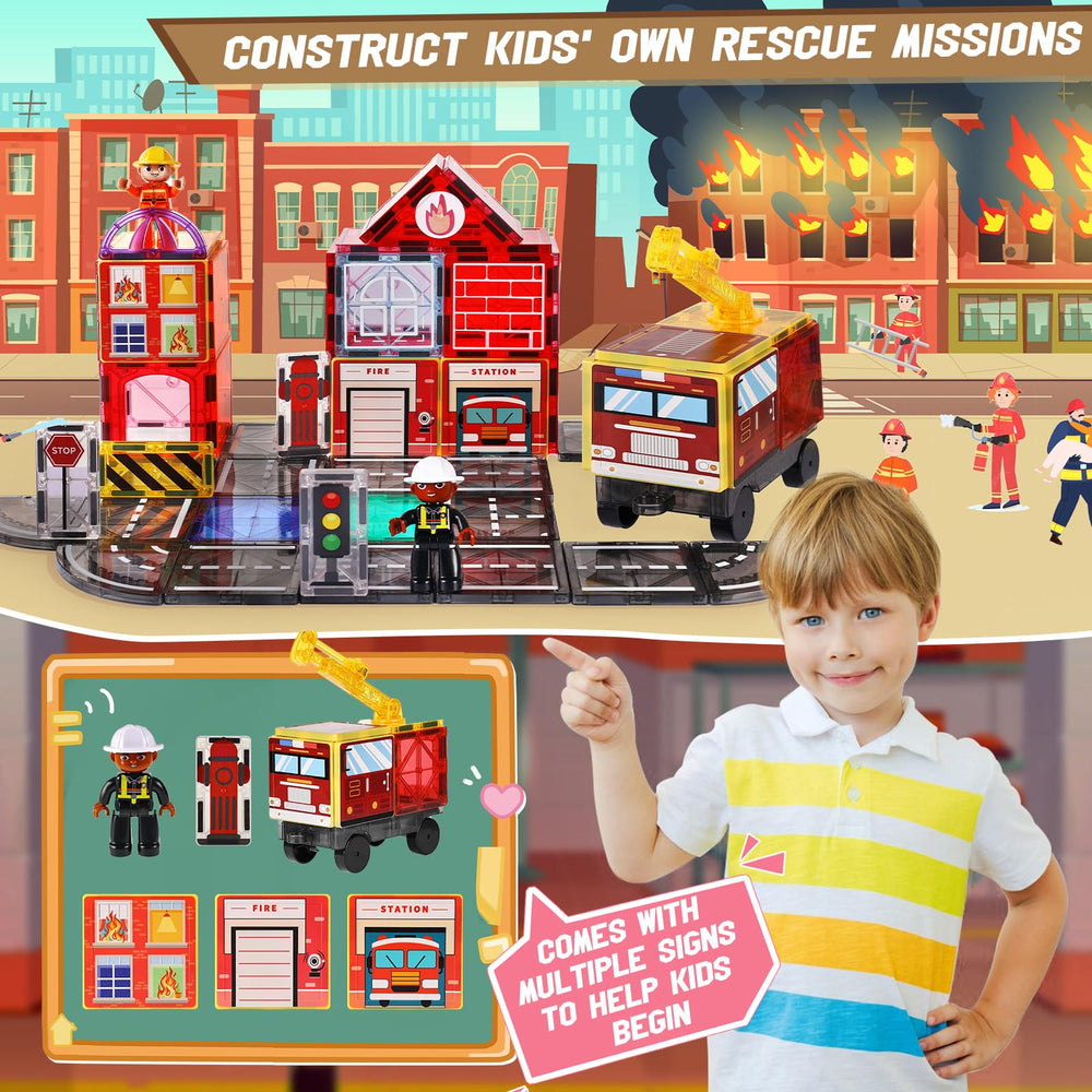 Lotmey magnetic dolls and car support roleplay adventures