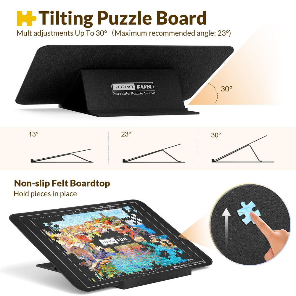 LOTMOFUN lightweight portable design makes puzzle on the go convenient