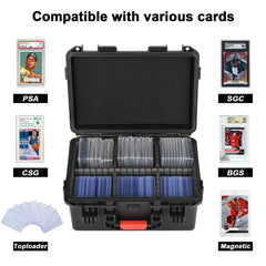 LOTOCASE inside layout reveals adjustable dividers to tailor card fits