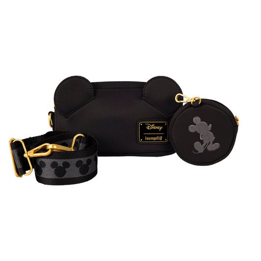 Loungefly Disney Mickey Ears Sling Bag front ears applique for chic everyday use.