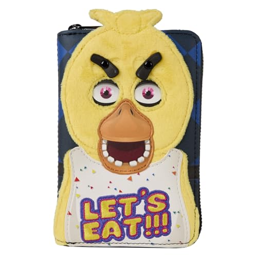 Loungefly FNAF Chica eyebrow expression adjustable for playful moods.