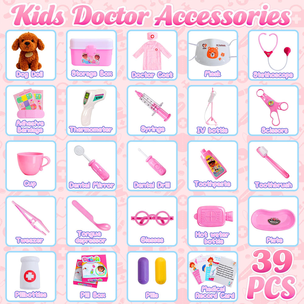 LOUVPY Heartbeat Stethoscope used in pretend medical play