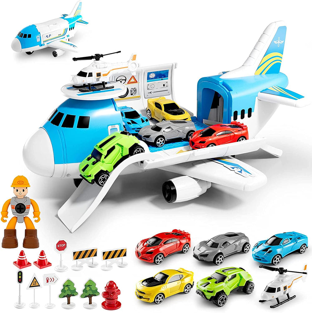 LOVE LIFE cargo airplane toy set focus: cargo plane, ideal for imaginative play with friends.
