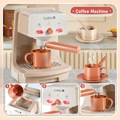 LOVE LIFE hand mixer toy promotes motor control during kitchen role-play.
