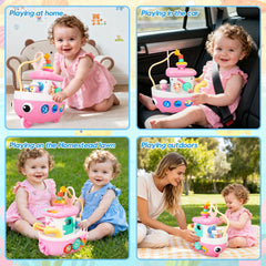 Love&Mini boat piano keys engaged for early music learning and coordination.