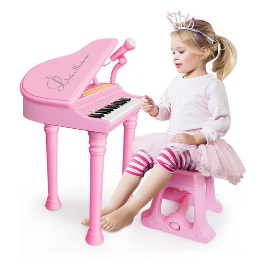 Love&Mini piano-31-keys engages children with colorful keys and learning potential.