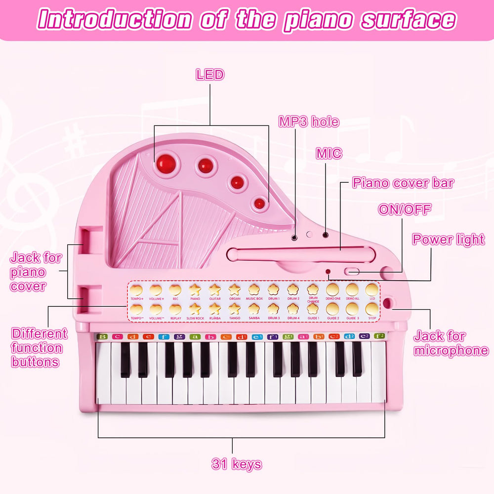 Love&Mini piano-stool provides a stable seat for comfortable practice.